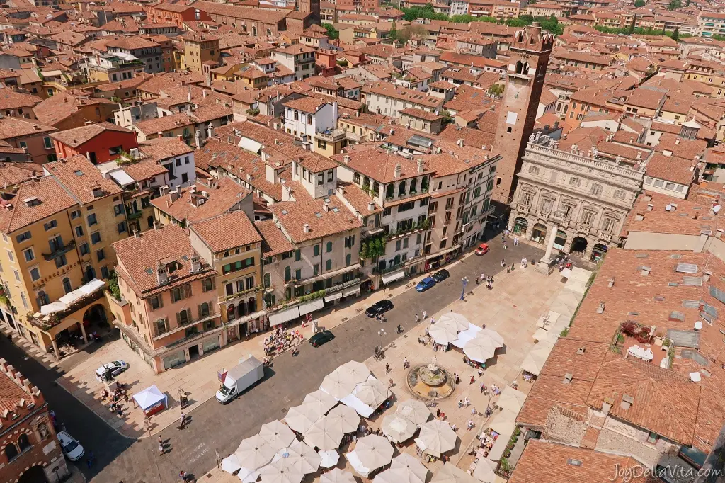 View from Torre dei Lamberti Verona (Piazza delle Erbe)